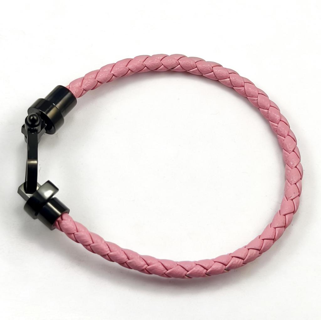 European and American Fashion U-shaped Bracelets Multi-color Braided Leather Rope Magnet Buckle Horseshoe Bracelet Personality Trend