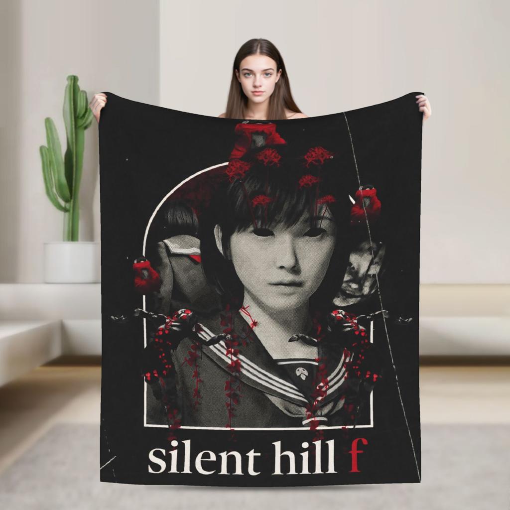 Silent Hill Horror Movie Games Super Soft Blankets Plush Bedding Throws Comfortable Couch Chair Flannel Bedspread Sofa Bed Cover
