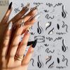 French Nail Stickers Liner Nail Art Decals Colorful Sliders Manicure Decor