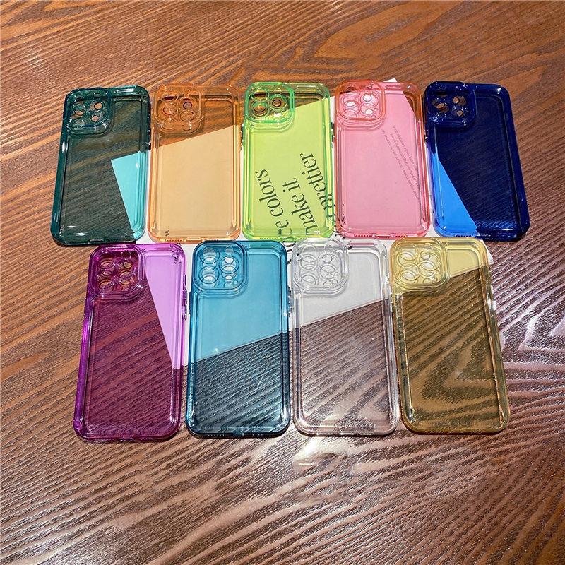 Camera Protection Transparent Soft Phone Case For Iphone 13 12 11 Pro Max X Xs Max Xr 7 8 Plus Se Clear Shockproof Bumper Cover