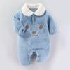 Cozy Fleece Cotton Baby Romper - Warm Long Sleeve Onesie for Autumn/Winter (Newborn To Toddler)