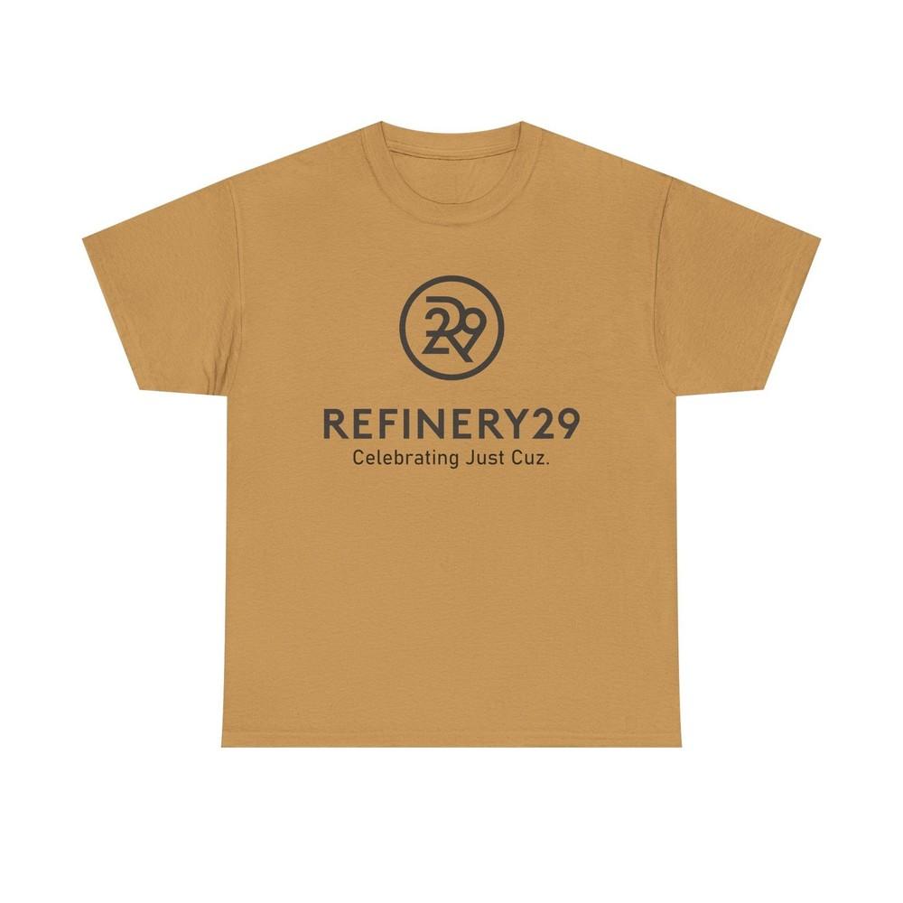 

Refinery29 Celebrating Just Cuz T-Shirt Media Brand Logo Tee 4XL