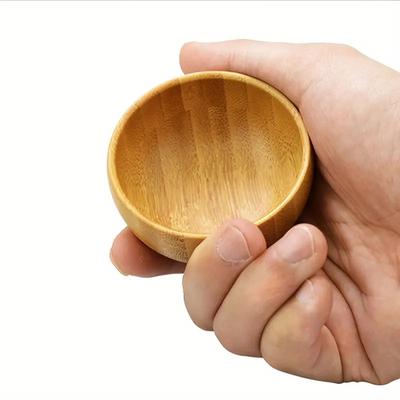 Mini Boy Bambu Kendin Yap Yüz Maskesi Karıştırma Kabı Kaşıkla Aromaterapi Kase Seti Masaj Yağı Yüz Bakımı Makyaj Aleti Kitleri Aksesuarlar