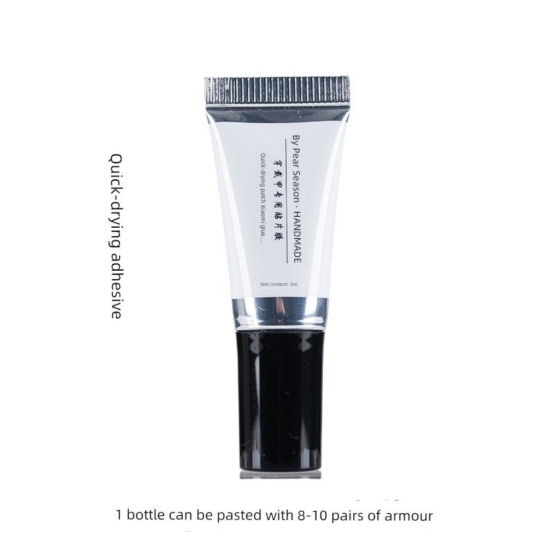 

Pear Season Wear Nail Stickers Quick-Drying Solid Glue Baking-Free Light Environmental-Friendly Adhesive Non-Toxic Waterproof and Durable Solid