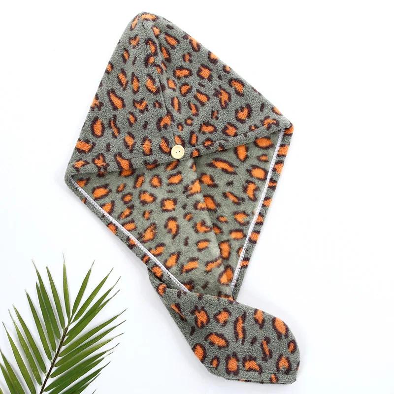 

25x65cm 1 Piece Quick Dry Coral Fleece Hair Towel Turban Shower Cap for Women Absorbent