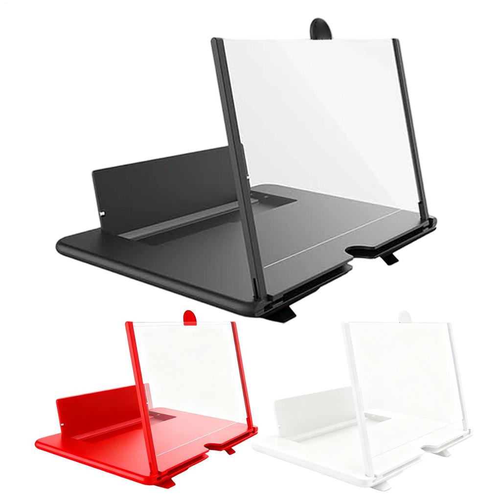 3D HD Phone Screen Magnifier Desktop Mobile Amplifier Stand for Seniors Video Movie Watching Home Travel Party Use