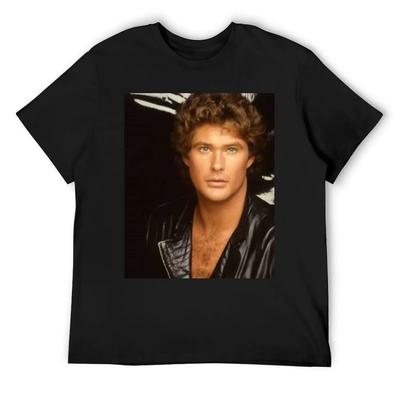 David hasselhoff joven Camiseta ropa de verano sublime regalos para novio camisetas gráficas camisetas divertidas hombres