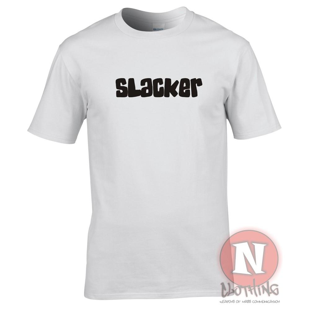 Slacker TShirt Chill Festival Pub Drinkers Slogan Lazy Tee Teeshirt
