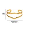 Bracelet jewelry stainless steel hollow line geometric bracelet women wide edge fashion personality exaggerated jewelry