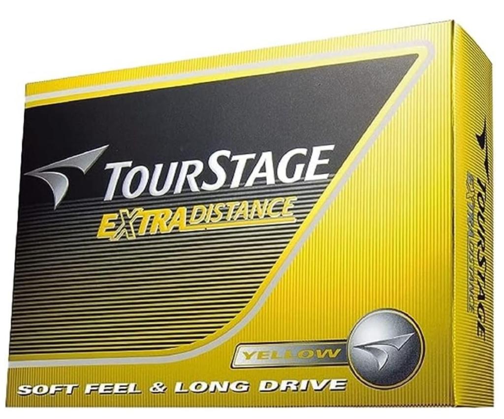 Bridgestone Tour Stage Extra Distance Golf Balls, 3 Dozen (36 Balls) + Tea Set (Yellow)