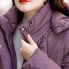 Winter Daunenjacke für Damen Übergröße Oberbekleidung Kapuzen Elegant Dick Warm Daunenmantel Frau Parkas