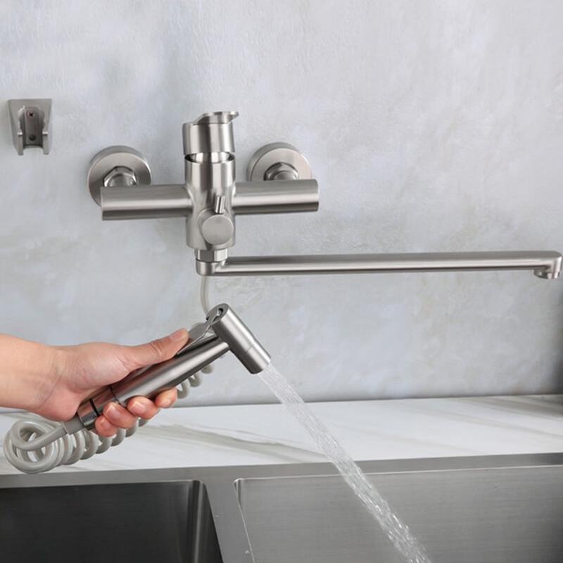 VEMUSE Long-Neck Kitchen Faucet Set