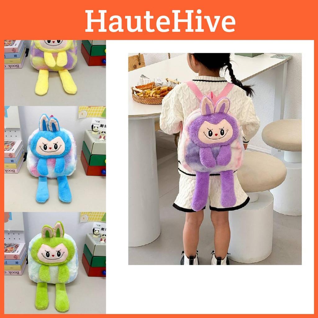 Plush Cartoon Backpack Stuffed Animal School Bag Lightweight Gifts Kids