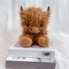 Highland Cow Plush Toy Cute Yak Doll with Long Fluffy Hair Soft Stuffed Animal Gift for Kids Adults Cow Lovers