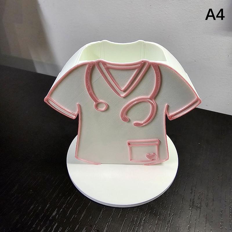Portabolígrafos de Enfermera Diseño con Forma de Uniformes de Enfermera Organizador de Escritorio Regalo Perfecto Para Enfermeras Doctores Y Estudiantes de Medicina Regalos Para Enfermeras