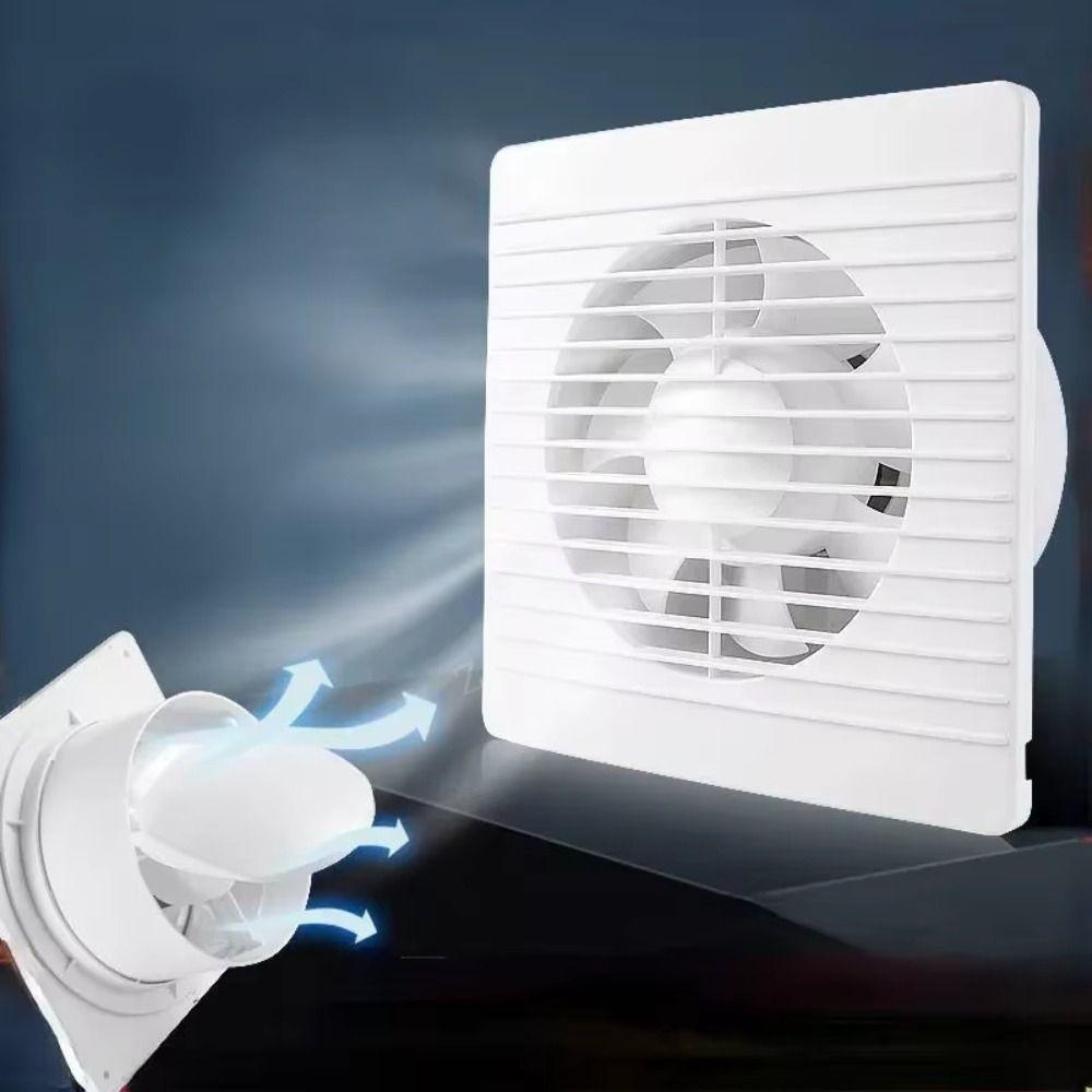 Powerful Extractor Fan Low Noise Inline Duct Fan Odor Removal Wall Fan Bathroom Use