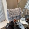 Premium texture bag women's new trendy fashion diamond chain bag niche women's shoulder messenger bag