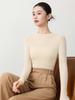 Top-Quality Seamless 100% Wool Half-High Neck Sweater, Slim Fit Knit Base Layer for Autumn & Winter.