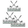 Golf Club Car Emblem Badge, Metal Golf Logo Sticker for Vehicle, Chrome Finish Auto Decal for SUV Truck, Gift for Golf Lovers