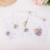 Breathable Cotton Bridal Handkerchief Delicately Woven Lace Accents Suitable for Sensitive Skin