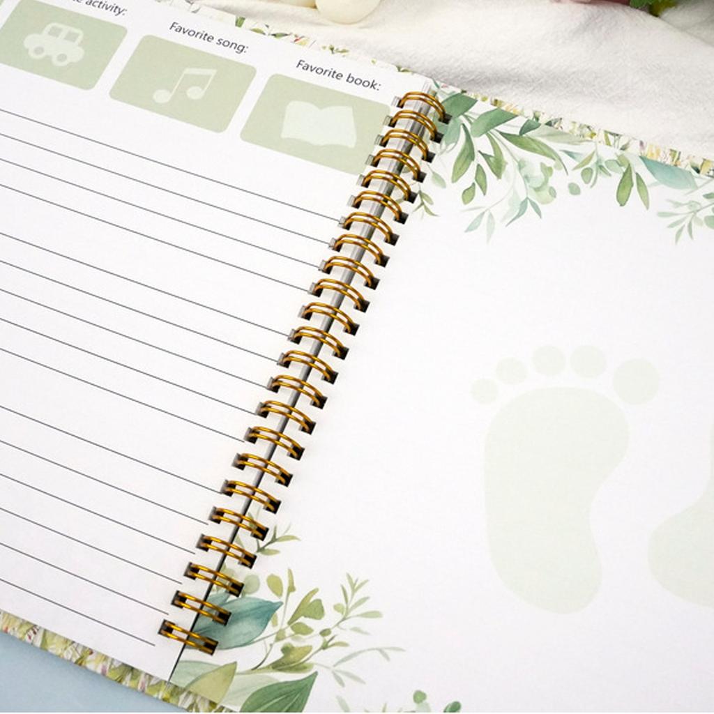 Babywachstum Erinnerungsbuch, Erstes Aufzeichnungsbuch für frischgebackene Eltern, Baby-Erinnerungsbuch, Baby-Scrapbook Baby-Buch