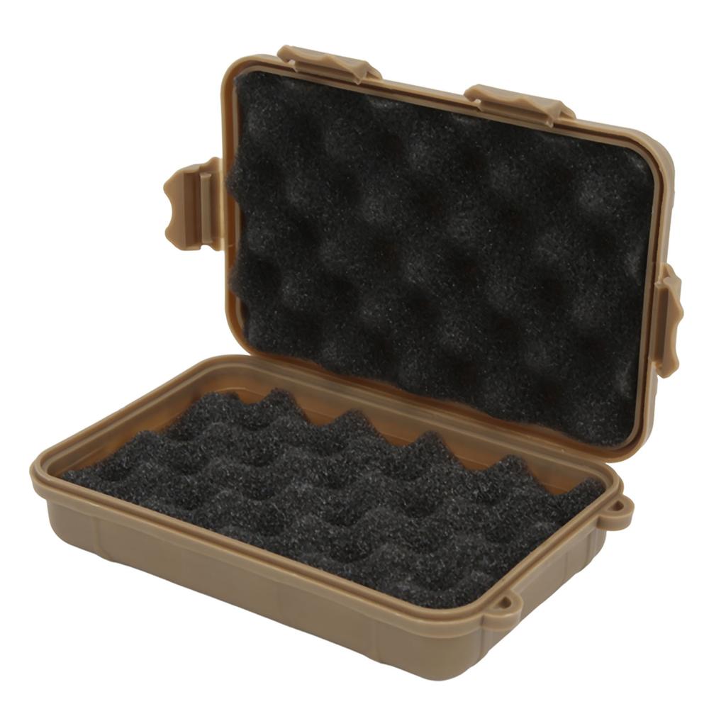 Wild Survival Storage Box High Strength Shockproof Waterproof Portable Camping Survival Kits for OutdoorBrown