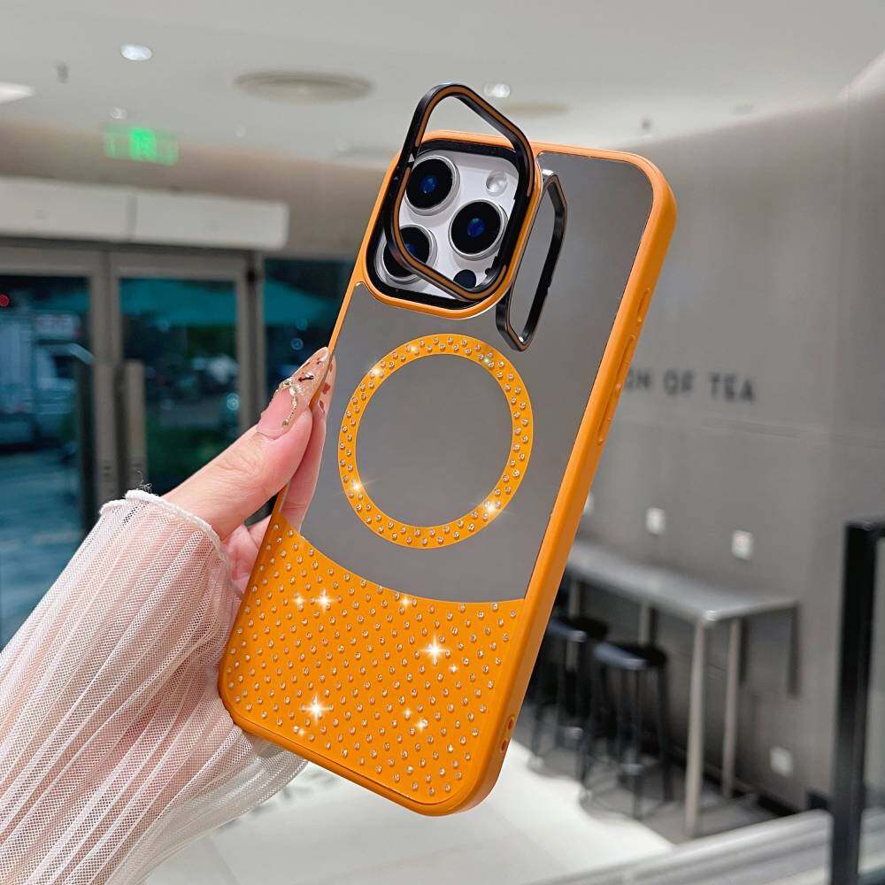 Husă oglindă pentru Samsung Galaxy S23 Ultra/ S23/ S22 Plus/ S21/ S21+ MagSafe Magnetic Fashion Machiaj Culoare Bomboană Sclipici Husă Telefon cu Suport