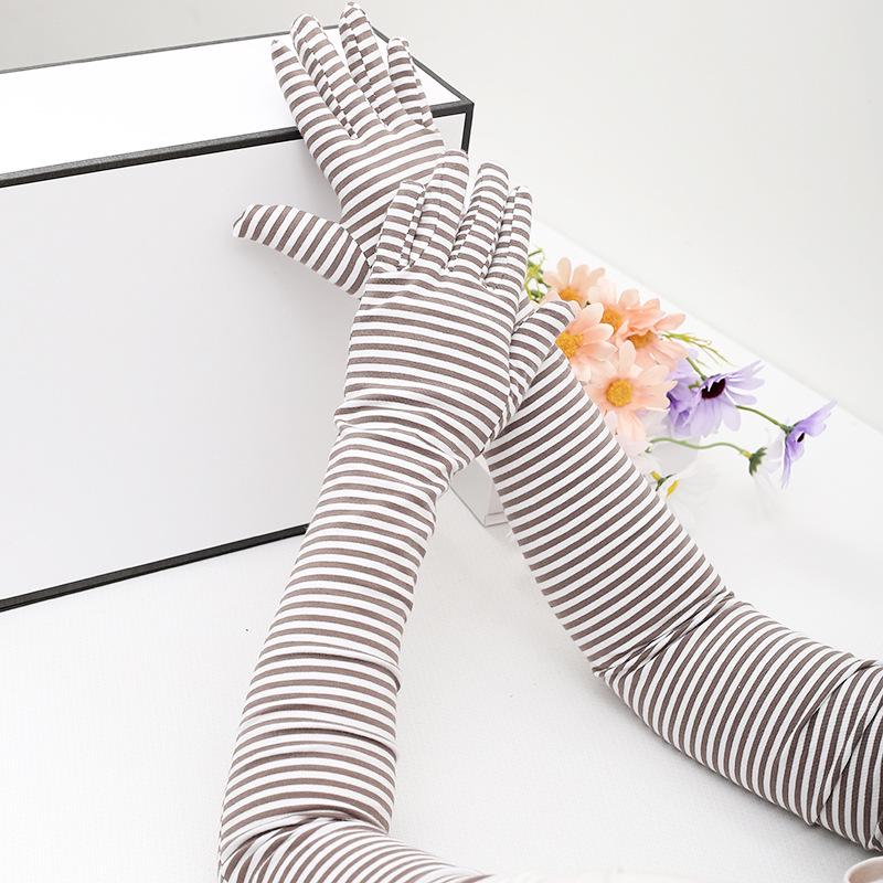 

Дышащие хлопковые перчатки на всю руку с солнцезащитой для вождения и езды на велосипеде One Size