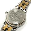 HERMES CL3.240 Clipper Quartz Date Watch Round Face Two-tone Wristwatch