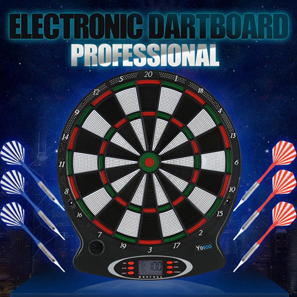 Target Board Professional Electronic Hanging Dartboard LCD Scoring Indicator  Game With Darts Electronic  Games