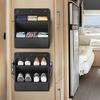 Over Door Storage Organizer Wall Mounted Shelf Multiuse Hanging Bags Shoe Rack Accessory Organizer Space Saving Sturdy Frame