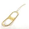 BURBERRY TB logo hair accessories hair pin Barrette Metal Gold Unused