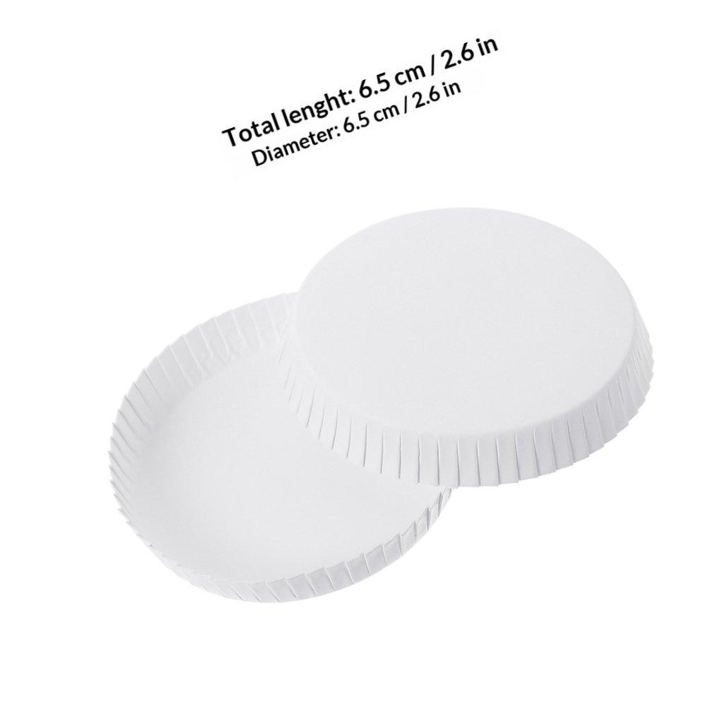 100Pcs Paper Cup Lids Disposable Drinking Lids Compact Stackable for Coffee Shops Restaurants Hotels Ktv Bars Tea Houses Juice