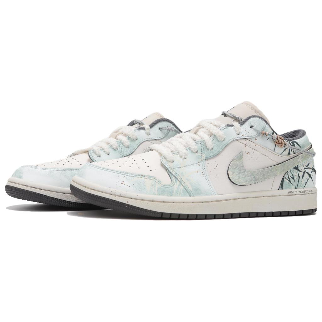 Jordan Air Jordan 1 Abrasion Resistant Abrasion Resistant Low top Vintage Basketball Shoes Women's Azure 553560-044(Team24-S-BOX)