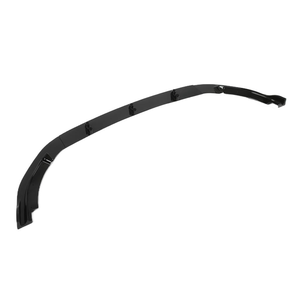 3Sections Front Bumper Splitter Lip UV Resistant Replacement for MK6 GTD 2009‑2013 Glossy Black