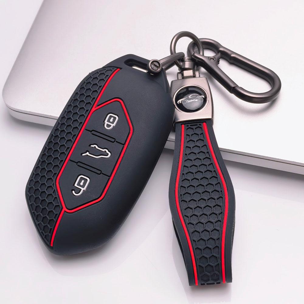 Key Fob Cover for Kia Sportage Ceed Sorento Rio Niro Seltos K5 K3 with Keychain Anti-Scratch Guard Shockproof Protection Soft Grip Texture