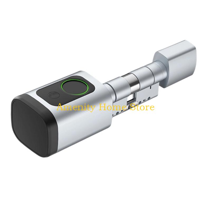 F26C Intelligent Adjustable Door Lock 5 Unlocks Ways App Fingerprints Code Card серебряный