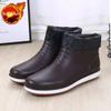 Man Shoes Wear-resistant Non-slip Rain Boots for Men Wellies Loafers Without Lacing Comfortable Low-heel Mud Gum 2024 Rubber New
