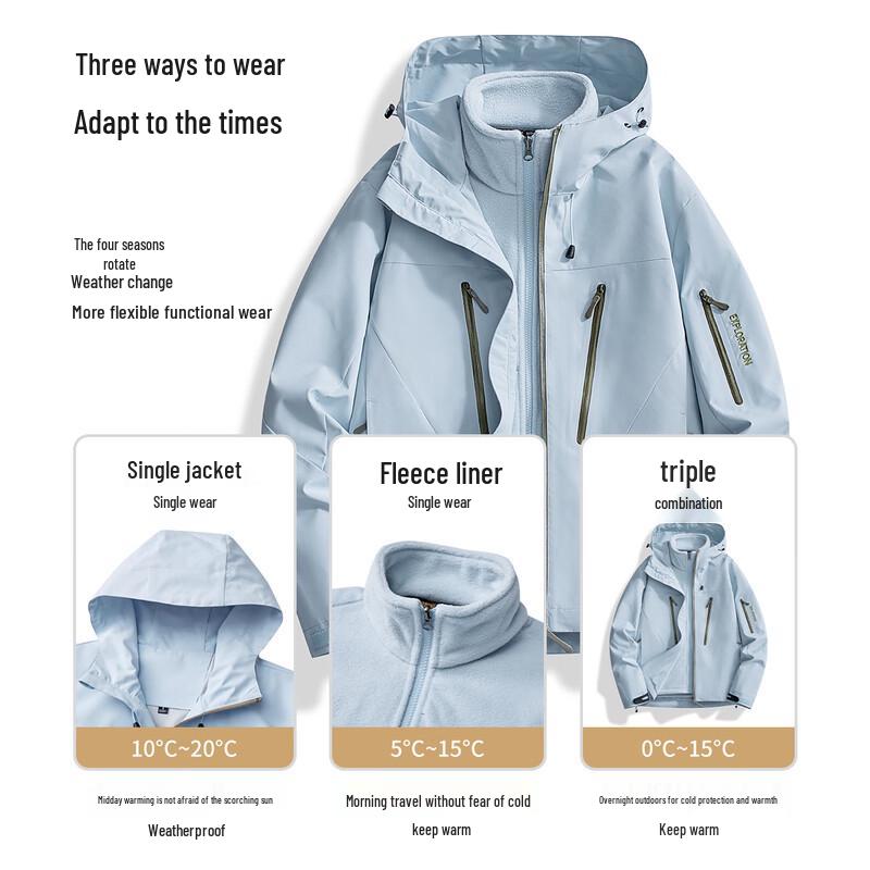 Jeep 2025 Winter Unisex 3-in-1 Outdoor Parka