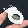 Daughters Day Sale 925 Sterling Silver Round Natural Gabbro Jasper Boho Pendant