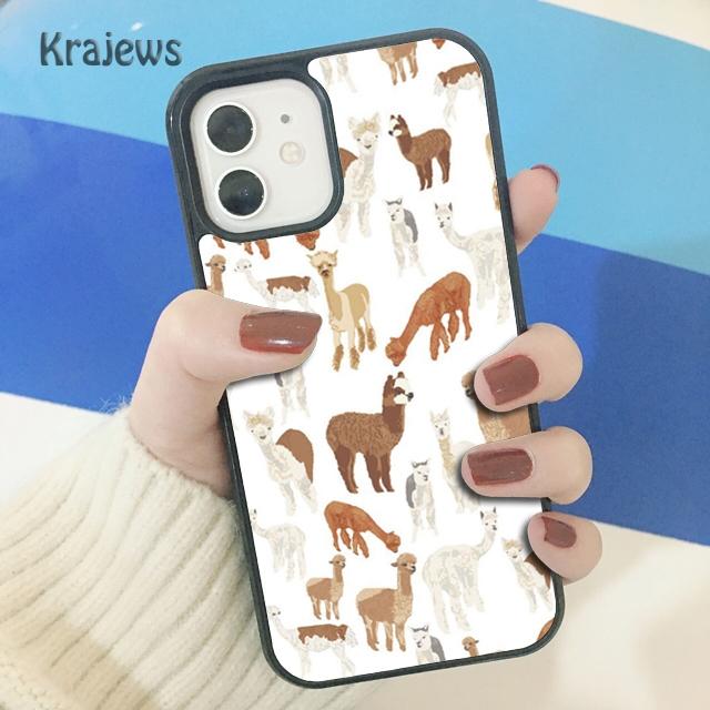 Cute Llama Alpaca Animals Cartoon Soft Phone Case Cover For IPhone 18 17 Air 16 15 14 plus 11 12 13 pro max coque Fundas