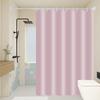 1Pc Minimalist Light Pink Shower Curtains, Basic Soild-Color Waterproof Bathroom Accessories