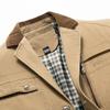 Spring and Autumn Men's Casual Middle-aged Jacket Men's Jacket Fashion Suit Collar Jacket Non-ironing Small Suit Men's