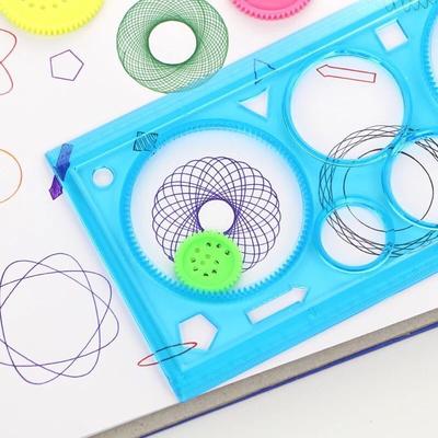Espirógrafo para dibujar Juguetes para dibujar Engranajes y ruedas entrelazados Accesorios Juguete educativo creativo