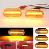 1Pair for Ford C-Max Fiesta MK6 Focus MK2 Fusion Galaxy Scroll Blinker Lamp Dynamic Flashing LED Turn Signal Side Marker Light
