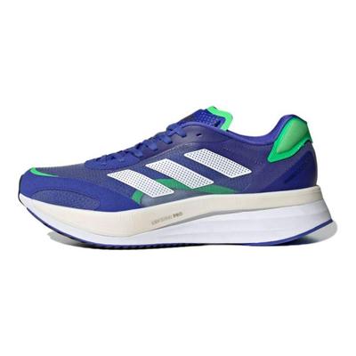Adizero Boston 10 Sonic Ink Screaming Green Herren Sneaker Lila Wolkenweiß FZ2498