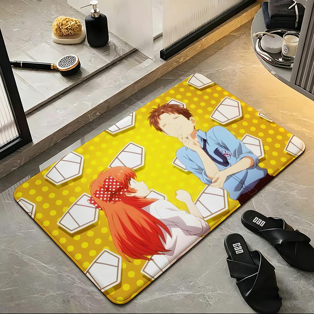 Anime Monthly Girls Nozaki-kun Floor Mat Soft Flannel Floor Mat  Suitable for Entryways, Living Rooms, Bedrooms, and Bathrooms