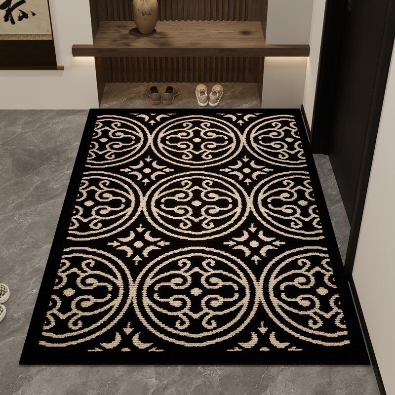 Elegant Retro Non-slip Door Mat - Wear-resistant, Cuttable Polypropylene 50x80cm