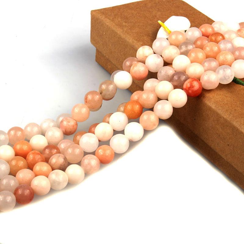 Natural Pink Aventurine Loose Beads for DIY Jewelry, Bracelet Making, Aventurine Stone Round Beads.