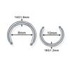 100pcs/lot Steel Earring Barbell Nipple Labret Piercings Nose Ring Eyebrow Piercings Screw Ball Replacement Accessories